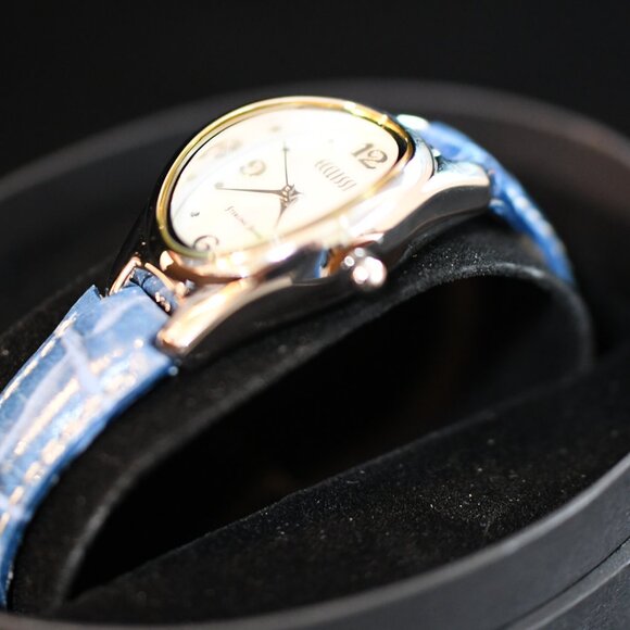 ECCLISSI Sterling Silver Woman's Watch, model 22690 with Leather Band - Picture 4 of 11